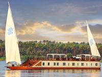 The exterior of the Sonesta Dahabeya Amirat Cruise.