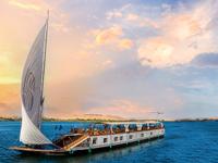 The exterior of the Sonesta Dahabeya Amirat Cruise.